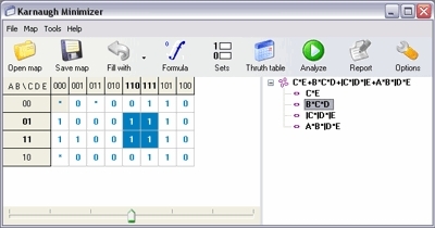 Karnaugh Minimizer Screenshot